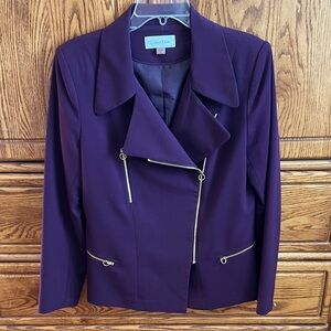 Calvin Klein Women's Deep Purple Blazer